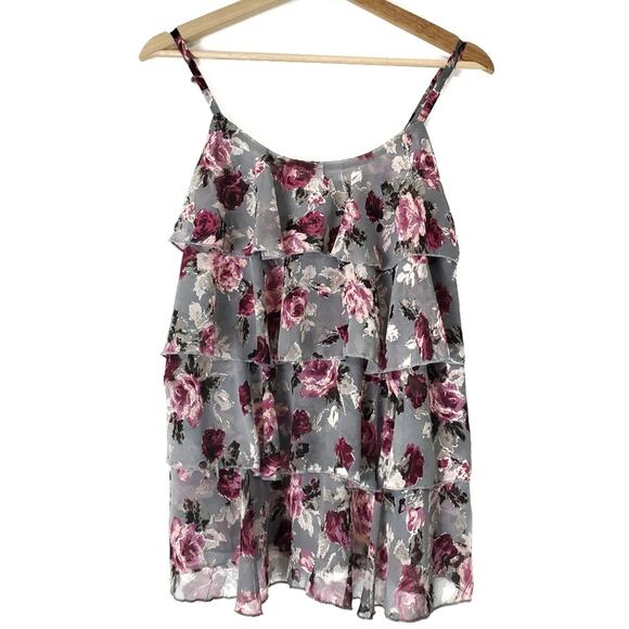Poetry | Ruffle Tiered Layer Floral Tank Top - Picture 2 of 4
